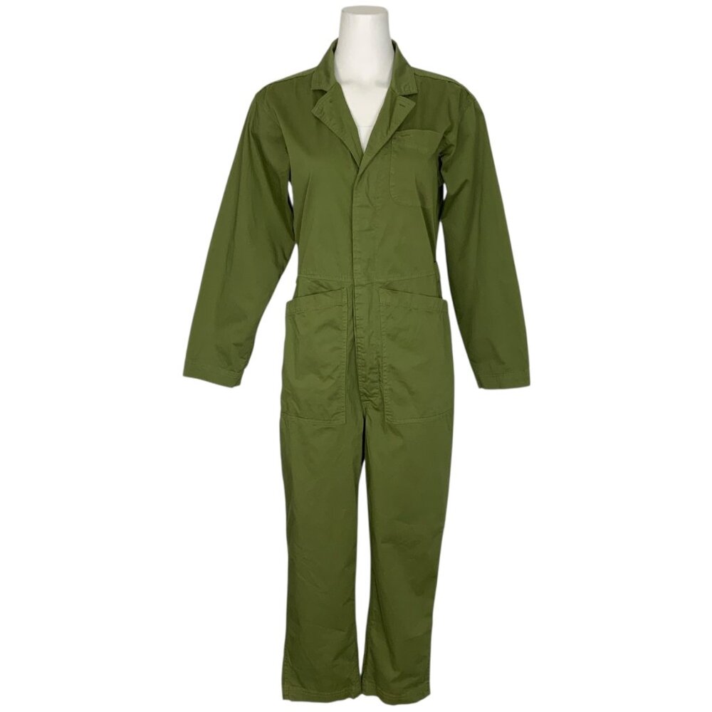 Alex Mill Standard Straight Leg Jumpsuit XS Army Green NEW